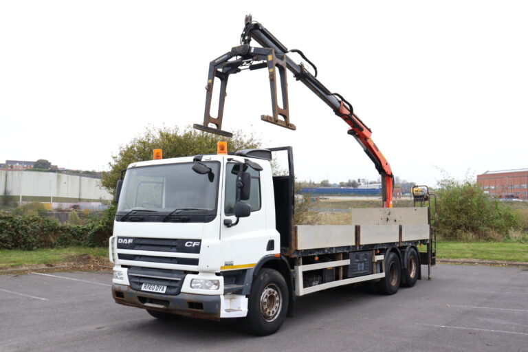 DAF CF75 310 6x2 Palfinger PK12000 Crane Dropside Truck for sale comvex trucks uk export