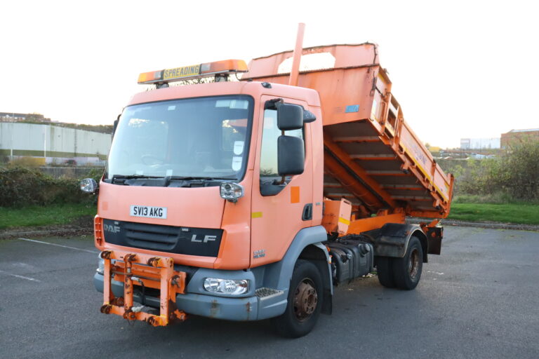 DAF LF45 160 4x2 Econ Steel Tipper Gritter truck for sale comvex trucks uk