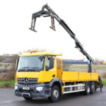 Mercedes Arocs 2533 Atlas Crane Faltbed truck fro sale comvex trucks uk export