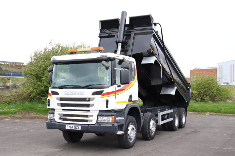 Scania P410 8x4 Abba Steel body tipper truck for sale comvex trucks uk export