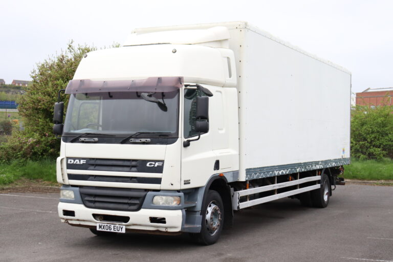 DAF CF65 250 4x2 30Ft Sleeper Boxvan truck for sale comvex exports trucks uk
