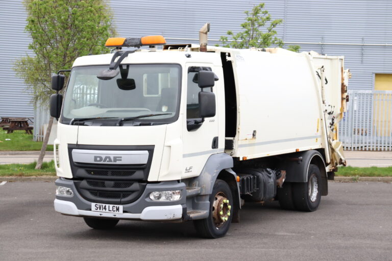 DAF LF 220 NTM 4x2 Twin Chamber Garabge Compactor truck for sale export comvex trucks uk