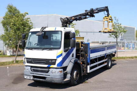 DAF LF55 220 Atlas Terex 92.2 crane truck for sale comvex trucks uk export