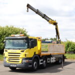 Scania p380 fassi f360xp crane flatbed for sale comvex trucks uk