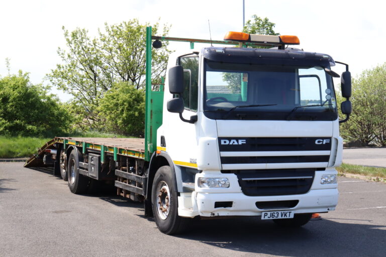 DAF CF75 310 6x2 Cheesewedge Beavertail truck for sale comvex trucks export uk