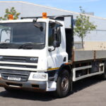 DAF CF75 310 6x2 rearlift dropside truck for sale comvex trucks uk