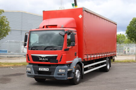 MAN TGM 18 250 4x2 Curtainside truck for sale comvex trucks uk export