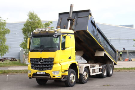 Mercedes Arocs 3242 Steel Tipper truck for sale comvex trucks uk export