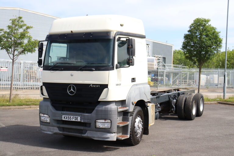 Mercedes Axor 1843 Rearlift chassis cab truck for sale export comvex trucks uk