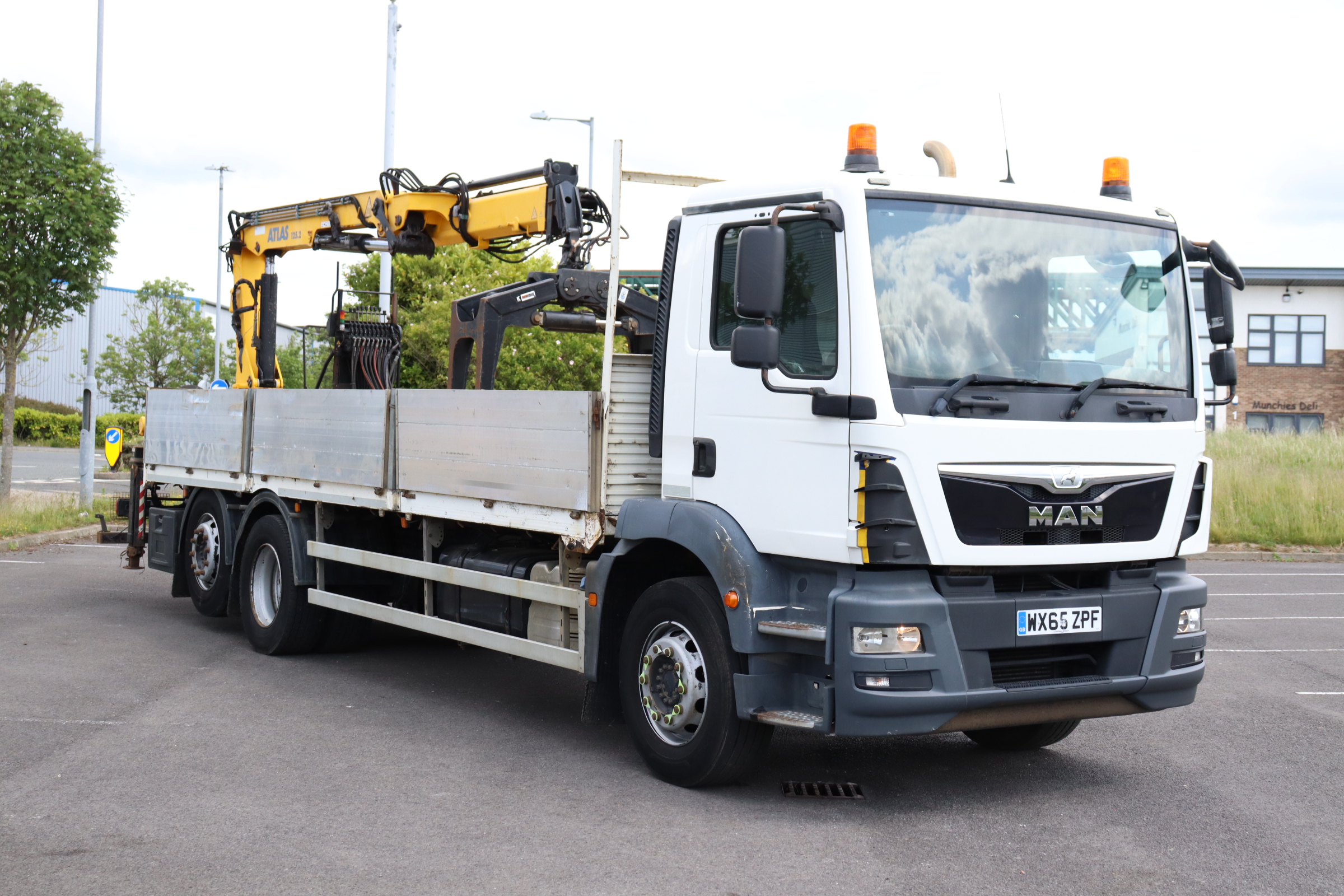 MAN トラック MAN TGM LX 26 290 6X2 ATLAS 125.2 BRICK CRANE DROPSIDE (2015