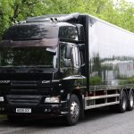 DAF CF75 310 6x2 32ft Super space boxvan truck for sale comvex trucks uk