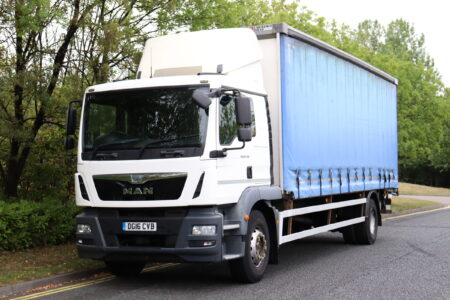 MAN TGM 18 250 Curtainside truck for sale export comvex trucks