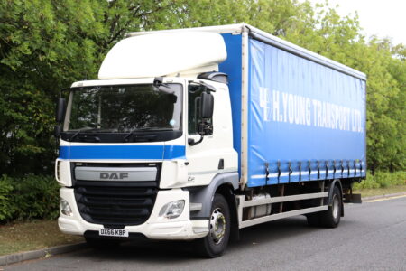 DAF CF 250 4x2 Curtainside truck for sale comvex trucks uk export for sale