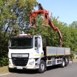 DAF CF 330 6x2 Fassi F155 Crane Dropside truck for sale comvex trucks export