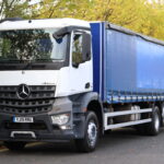 Mercedes Arocs 2532 6x2 rearllift curtainside truck for sale comvex trucks uk export