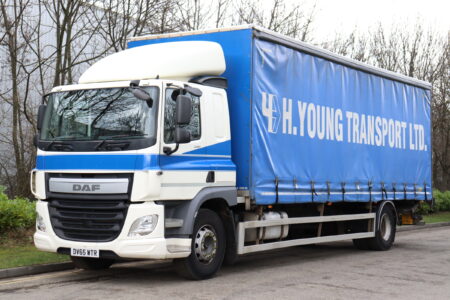 daf cf 250 4x2 28ft curtainside rigid truck for sale export comvex trucks