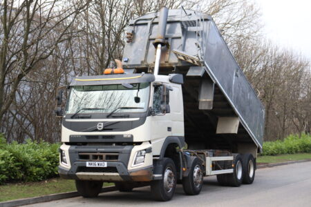 Volvo fm 410 8x4 alloy insulated tipper truck for sale comvex trucks uk export