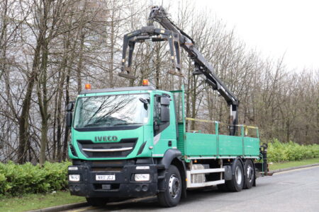 Iveco Stralis 310 brick crane dropside truck fro sale comvex trucks uk export