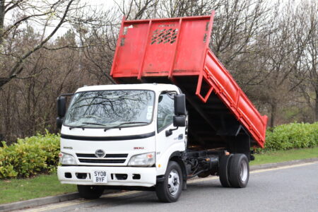 Hino 300 series 815 4x2 steel tipper 2008 for sale comvex trucks uk export