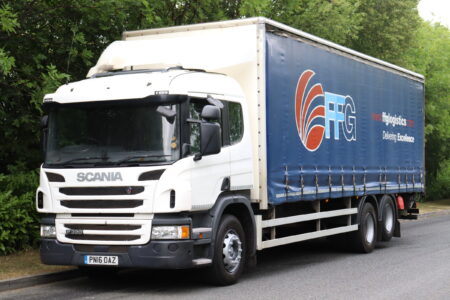 scania p320 6x2 curtainside truck for sale comvex trucks uk export