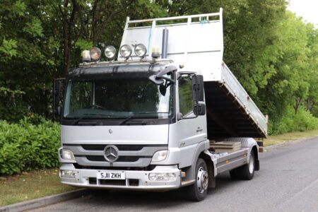 mercedes atego 818 steel dropside tipper truck for sale comvex trucks uk export