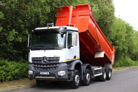 mercedes arocs 8x4 predator steel tipper truck for sale comvex trucks uk export