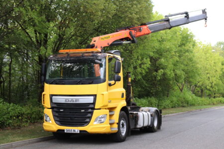 daf cf 410 4x2 palfinger pk26002 crane tractor truck for sale comvex trucks uk