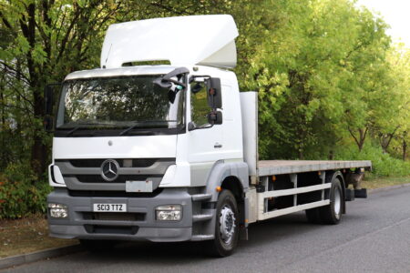 mercedes axor 1824 sleeper manual flatbed truck for sale comvex trucks uk export