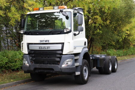 daf cf 410 6x4 hub reduction chassis cab truck